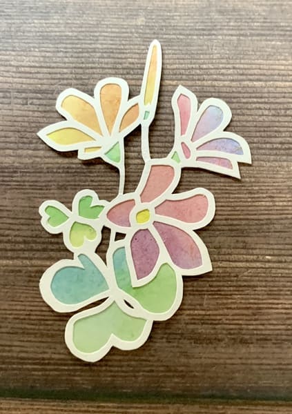 カタバミの花の切り絵